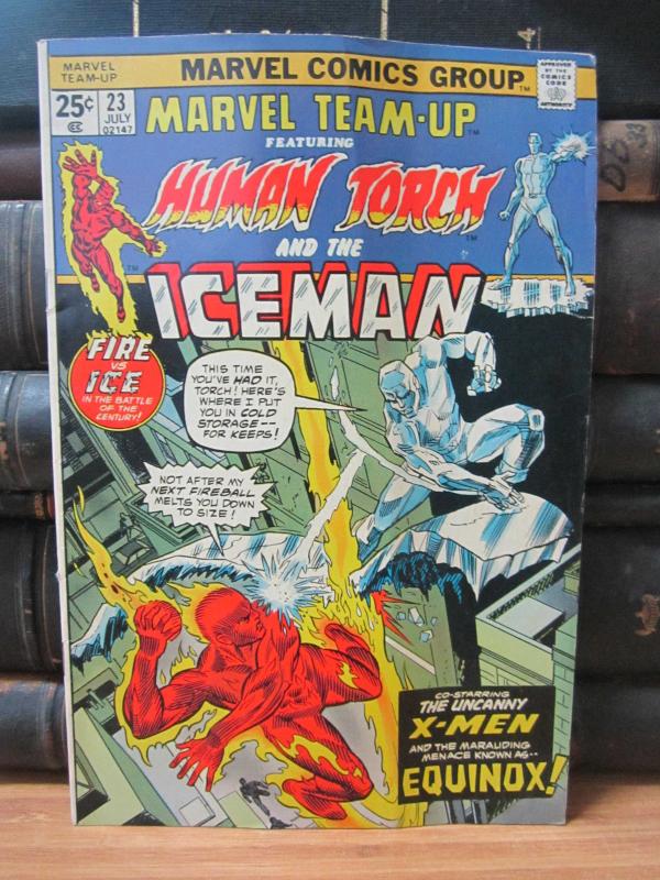 Marvel Comics - Marvel Team-Up - Featuring The Human Torch and The Iceman - Vol 1 No 23 - July 1974