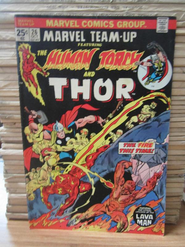 Marvel Comics - Marvel Team-Up - Featuring The Human Torch and Thor - Vol 1 No 26 - October 1974