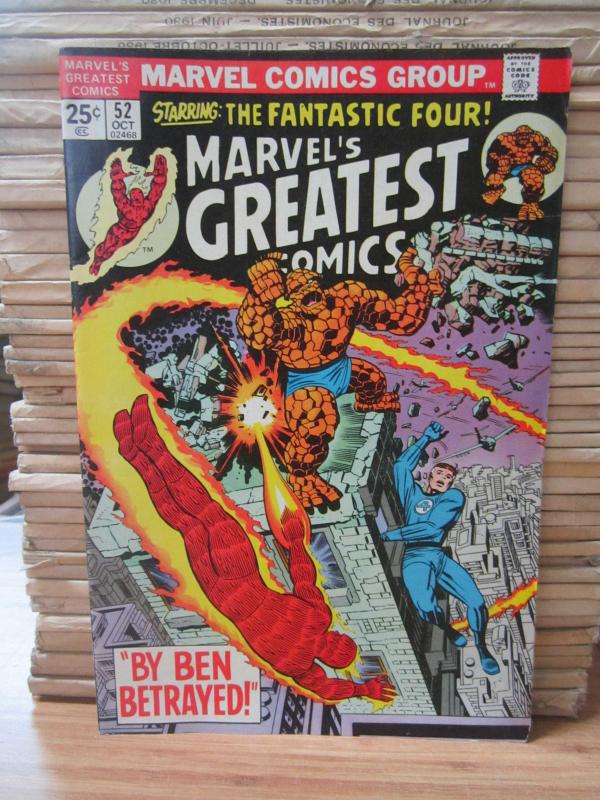 Marvel Comics - Starring The Fantastic Four - Marvel's Greatest Comics - Vol 1 No 52 - October 1974