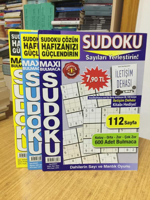 MAXI Bulmaca SUDOKU (3 Adet) 2020/01 - 2020/03 - 2020/04