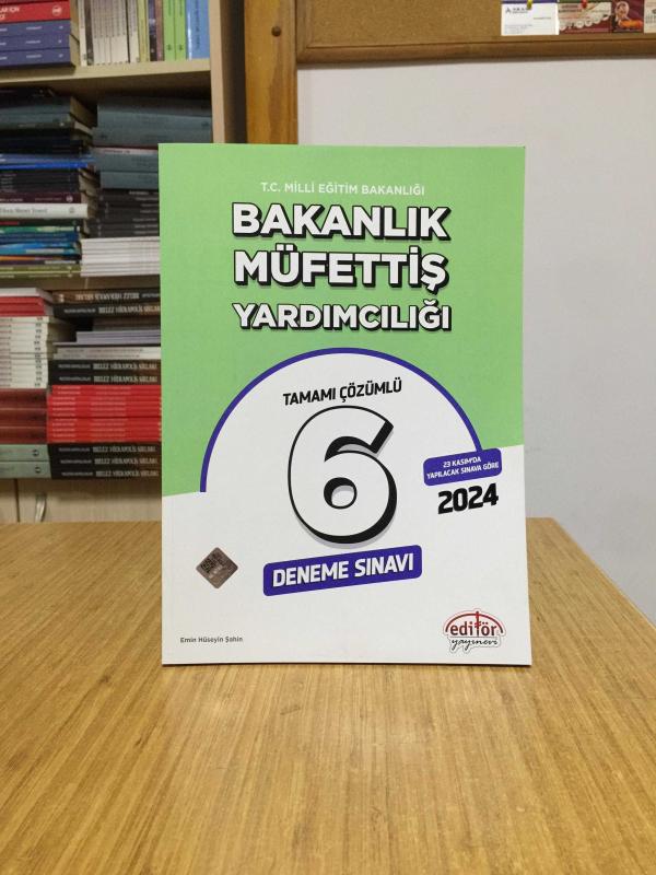 MEB Bakanlık Müfettiş Yardımcılığı Tamamı Çözümlü 6 Deneme Sınavı Editör Yayınevi