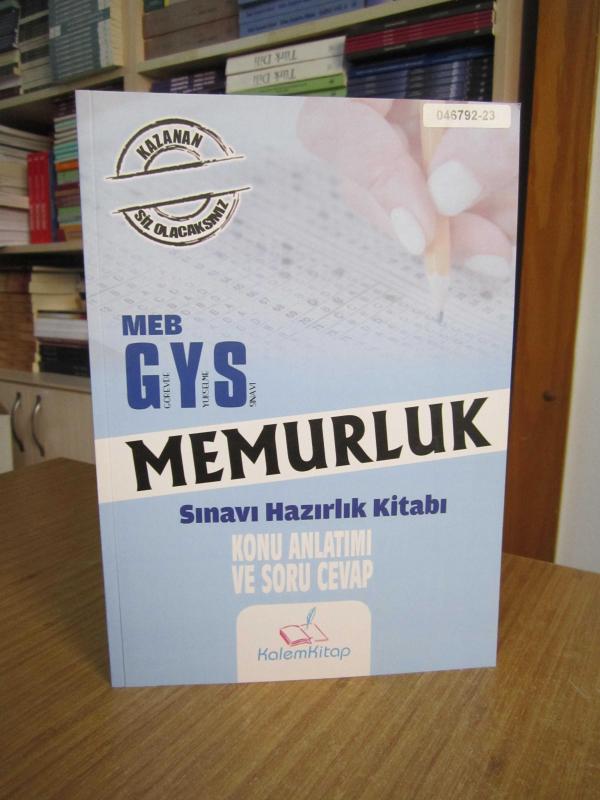 MEB GYS MEMURLUK Sınavı Hazırlık Kitabı Konu Anlatımı ve Soru Cevap