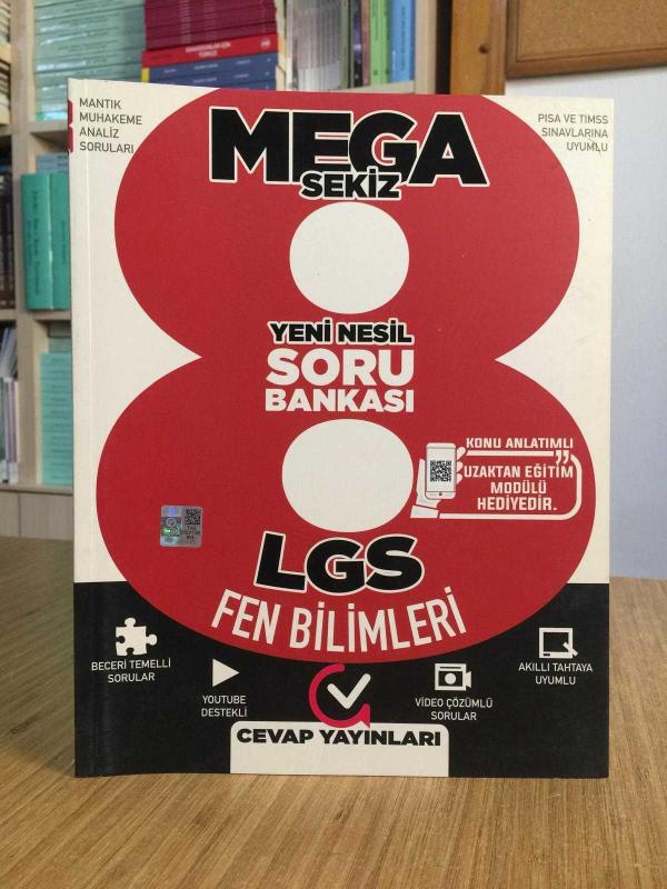 MEGA SEKİZ LGS Fen Bilimleri Soru Bankası / Cevap Yayınları