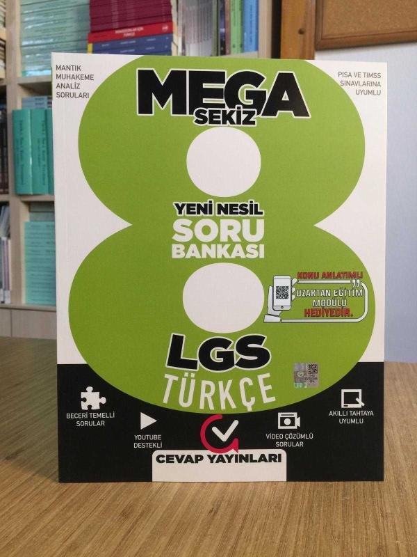 MEGA SEKİZ LGS Türkçe Soru Bankası / Cevap Yayınları