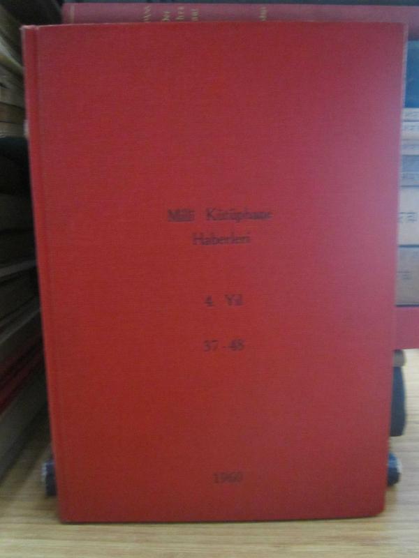 Milli Kütüphane Haberleri - Yıl 4 Sayı 37 - 48  Ocak - Aralık- 1960 -  Ciltli