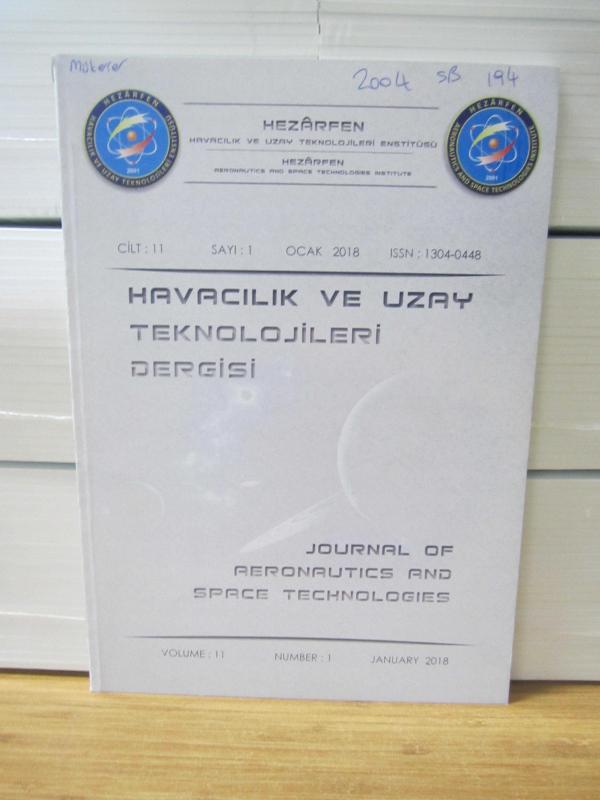Milli Savunma Üniversitesi Hezarfen Havacılık ve Uzay Teknolojileri Enstitüsü - Havacılık ve Uzay Teknolojileri Dergisi Cilt 11 Sayı 1