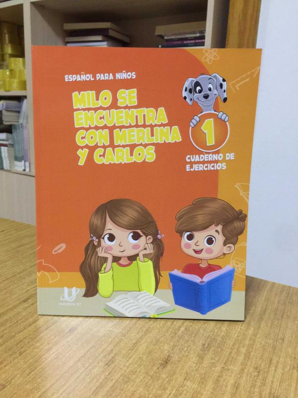 MILO SE ENCUENTRA CON MERLINA Y CARLOS Espanol Para Ninos Cuaderno de Ejercicios - 3