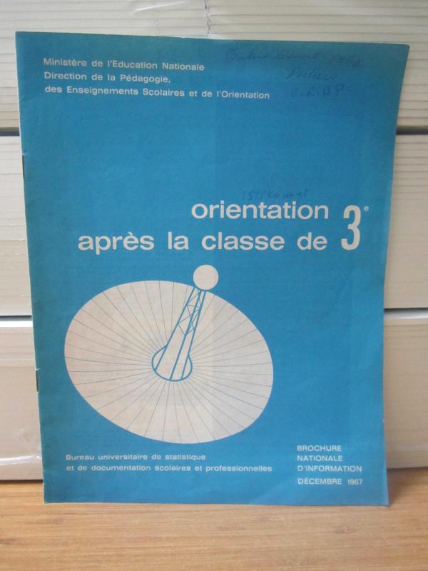 Ministere de l'Education Nationale Direction de la Pedagogie - Orientation apres la classe de 3e