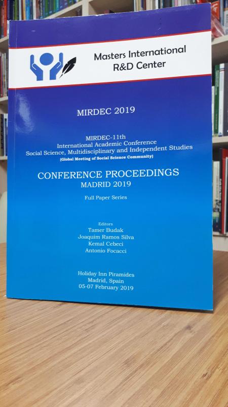 MIRDEC 11th International Academic Conference Social Science, Multidisciplinary and Independent Studies - Conference Proceedings Madrid 2019