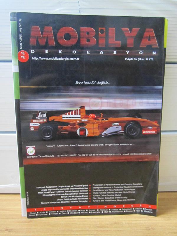 Mobilya Dekorasyon Dergisi - Sayı 69 kasım Aralık 2005