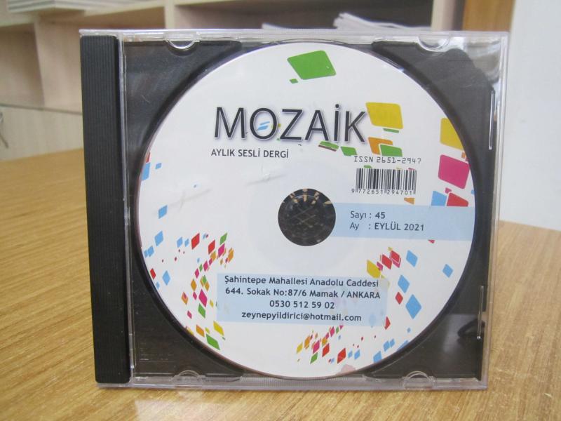Mozaik Aylık Sesli Dergi [CD] - Sayı 45 - Eylül 2021
