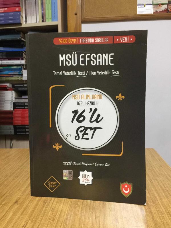 MSÜ Alımlarına Özel Hazırlık 16'lı Set Temel Yeterlilik Testi Alan Yeterlilik Testi Altın Seri Yayınları