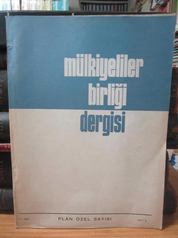 Mülkiyeliler Birliği Dergisi - Sayı 2 1966 - Plan Özel Sayısı