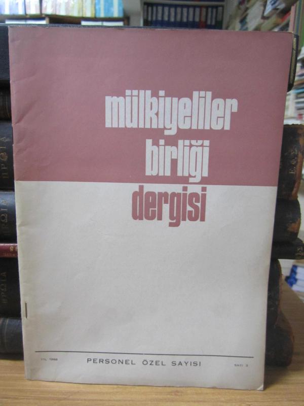 Mülkiyeliler Birliği Dergisi - Sayı 3 1966 - Personel Özel Sayısı