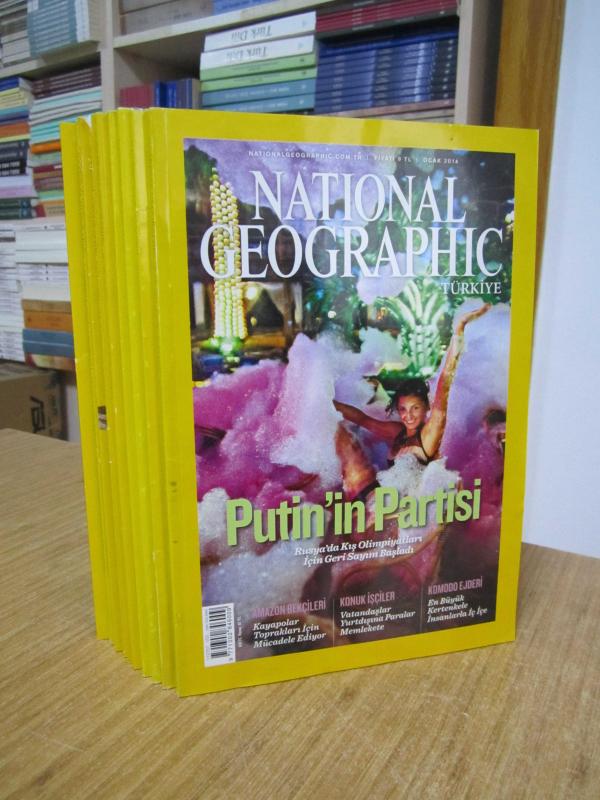 National Geographic Türkiye - 2014 Yılı 10 Sayı TAKIM (Sayılar: Ocak-Şubat-Mart-Nisan-Haziran-Temmuz-Eylül-Ekim-Kasım-Aralık)