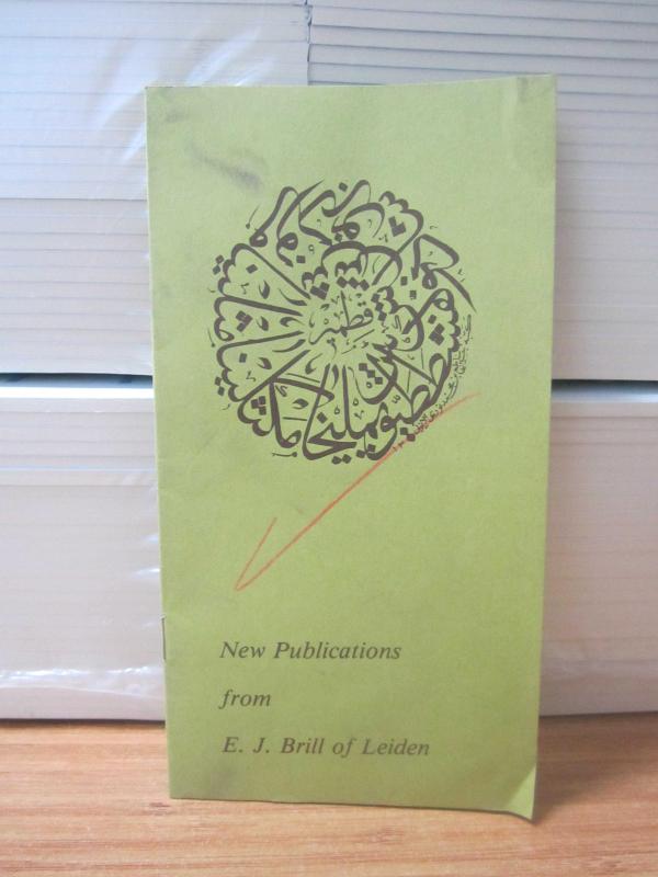 New Publications from E. J. Brill of Leiden 1978-1980