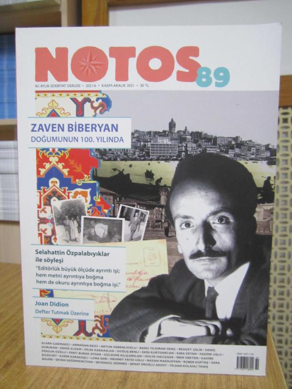 NOTOS Edebiyat Dergisi - Sayı 89 - Kasım Aralık 2021 [ Doğumunun 100. Yılında Zaven Biberyan ]