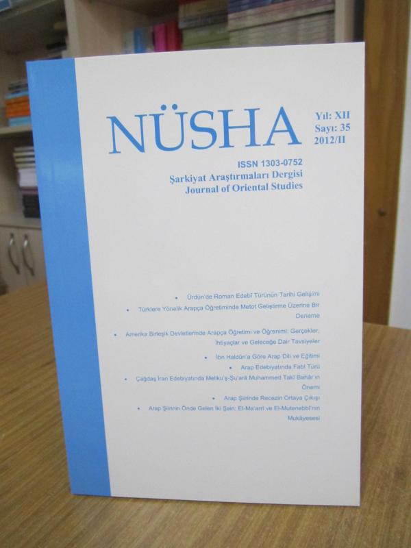 NÜSHA Şarkiyat Araştırmaları Dergisi - Sayı 35 - 2012/II