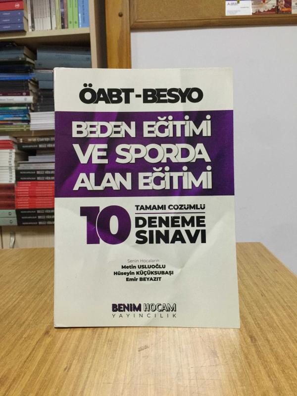 ÖABT Beden Eğitimi ve Sporda Alan Eğitimi Tamamı Çözümlü 10 Deneme Benim Hocam Yayınları