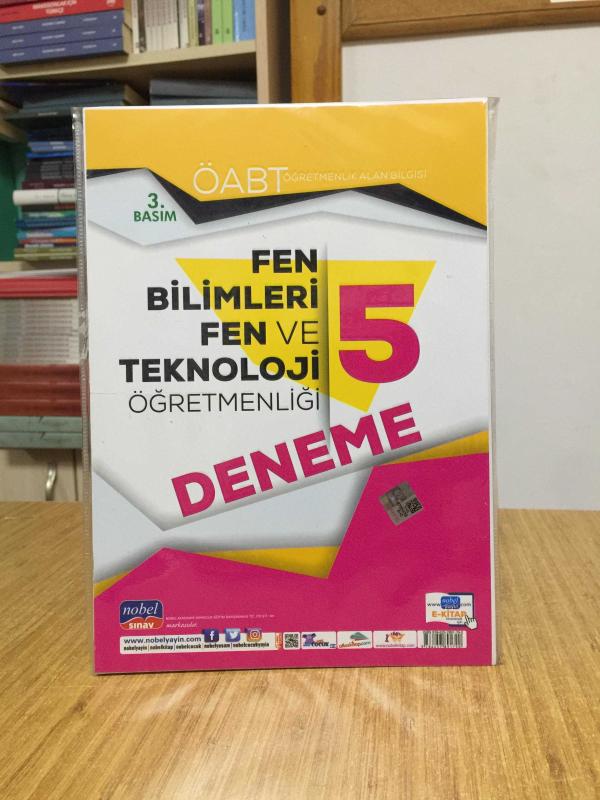 ÖABT Fen Bilimleri Fen ve Teknoloji Öğretmenliği 5 Deneme Nobel Sınav Yayınları