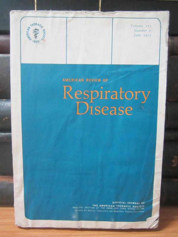 Official Journal of the American Thoracic Society Medical Section of The American Lung Association - American Review of Respiratory Disease - Volume 1