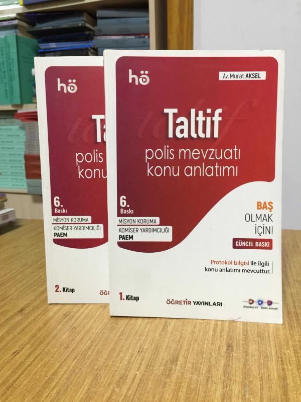 Öğretir Yayınları Taltif Polis Mevzuatı Konu Anlatımı 2 KİTAP TAKIM (3.Baskı)