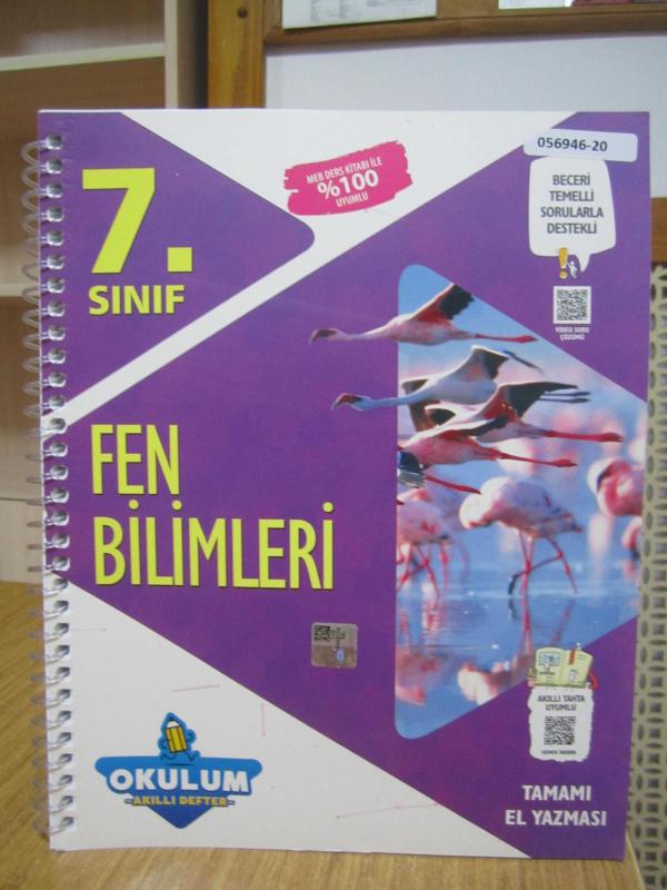 Okulum Akıllı Defter 7. Sınıf Fen Bilimleri [Spiralli Kitap]