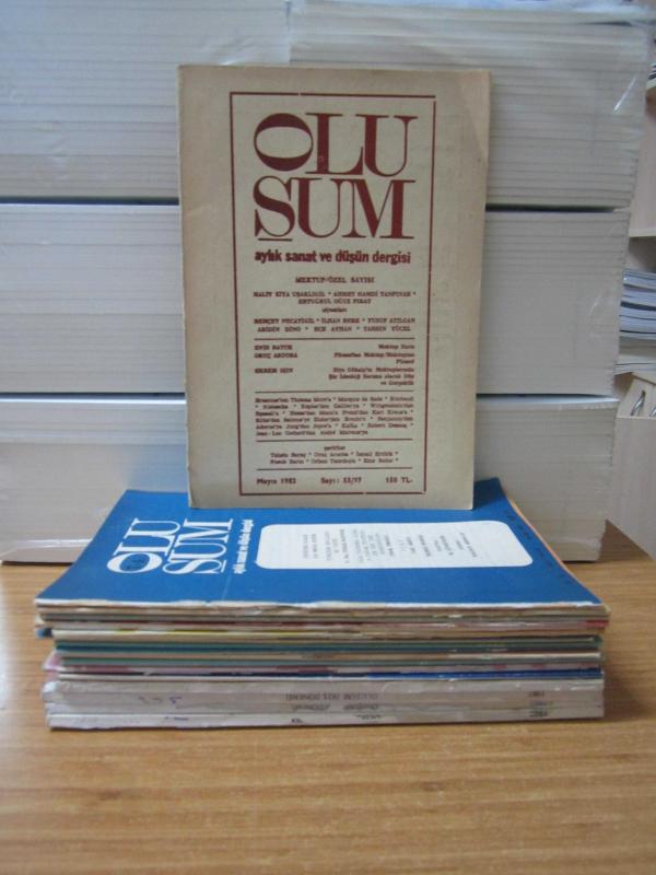 OLUŞUM Aylık Sanat ve Düşün Dergisi - 1982-1988 Yılları Arası 17 Sayı TAKIM (Sayılar Açıklamada) - Fahrünnisa Kadıbeşegil