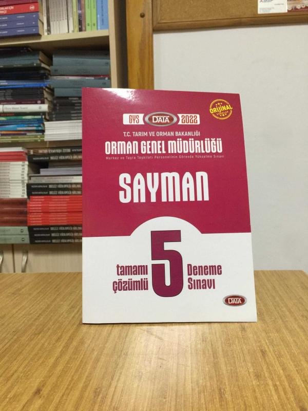 Orman Genel Müdürlüğü Sayman Görevde Yükselme Sınavı Tamamı Çözümlü 5 Deneme Data Yayınları