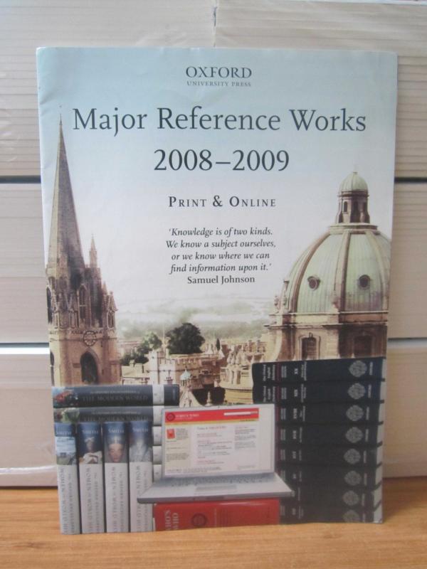 OXFORD University Press Major Reference Works 2008-2009 Print & Online
