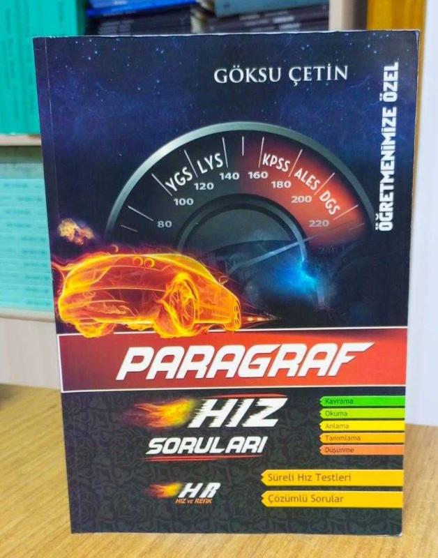 PARAGRAF Hız Soruları / Göksu Çetin - Hız ve Renk Yayınları (ÖĞRETMEN KİTABI)
