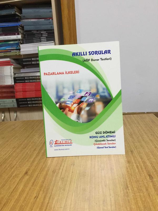 Pazarlama İlkeleri Akıllı Sorular AÖF Duvar Testleri / İlkumut Açıköğretim Yayınları