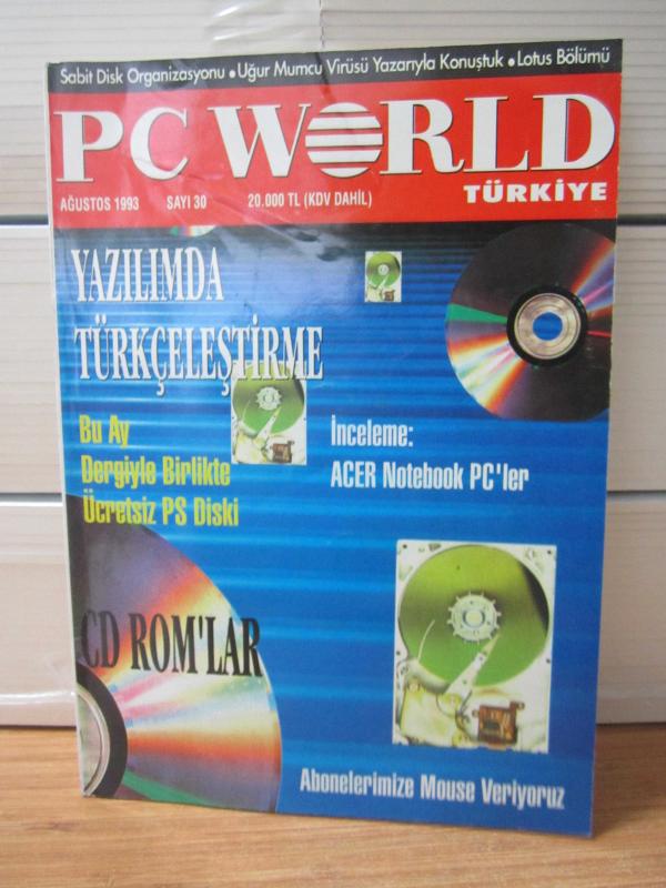 PC WORLD TÜRKİYE - SAYI 30 - AĞUSTOS 1993