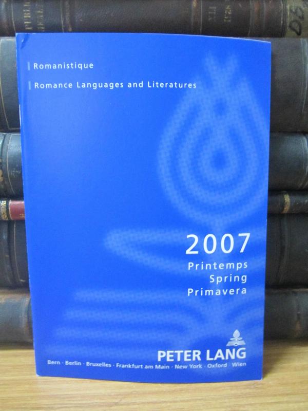 Peter Lang - 2007 Spring - Romance Languages and Literatures