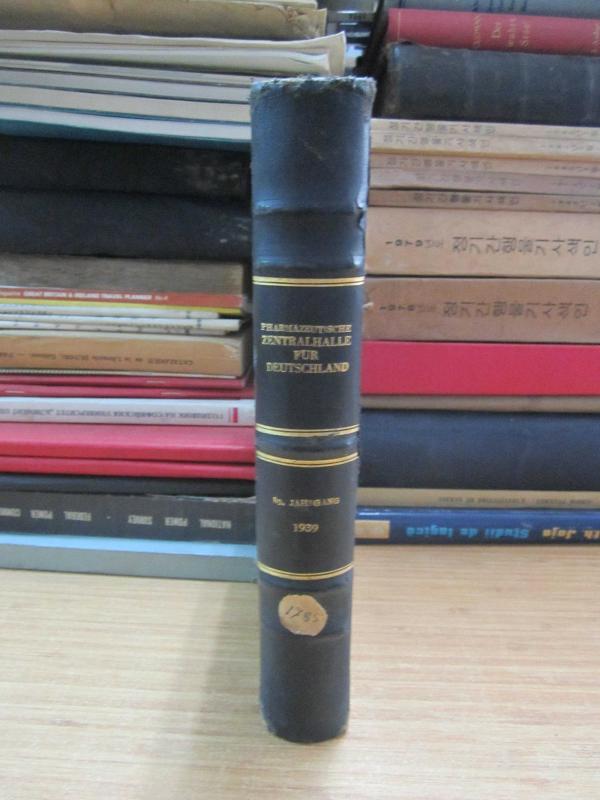Pharmazeutische Zentralhalle Für Deutschland - Zeitschrift für wissenschaftliche, praktishce und geschaftliche Interessen der Pharmazie - 5. Januar 1939 - 80. Jahrgang - Nr. 1