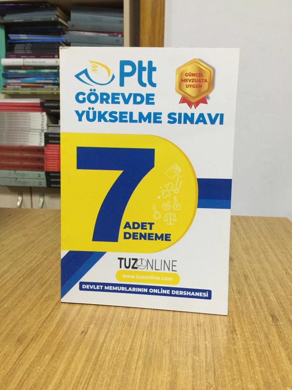 PTT Görevde Yükselme Sınavı 7 Adet Deneme TUZONLİNE (Ocak 2024)