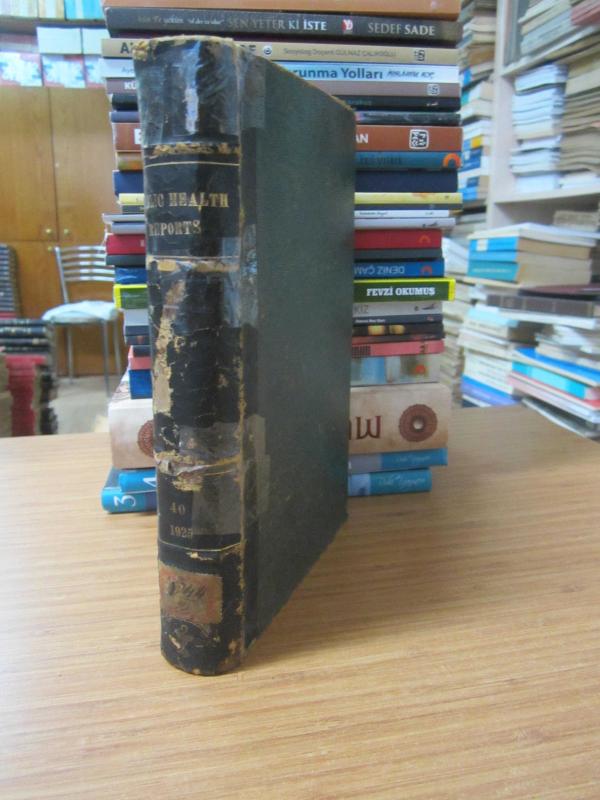 Public Health Reports by The United States Public Health Service - Vol 40 - Part 1 (January June 1925)