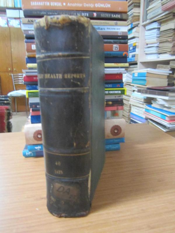 Public Health Reports by The United States Public Health Service - Vol 40 - Part 2 (July December 1925)