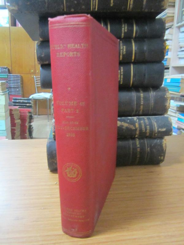 Public Health Reports by The United States Public Health Service - Vol 48 - Part 2 (July December 1933)