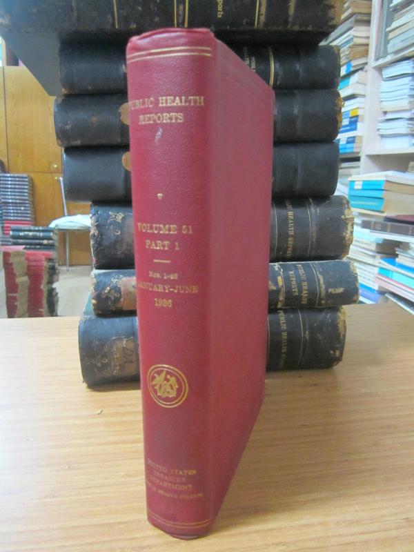 Public Health Reports by The United States Public Health Service - Vol 51 - Part 1 (January June 1936)