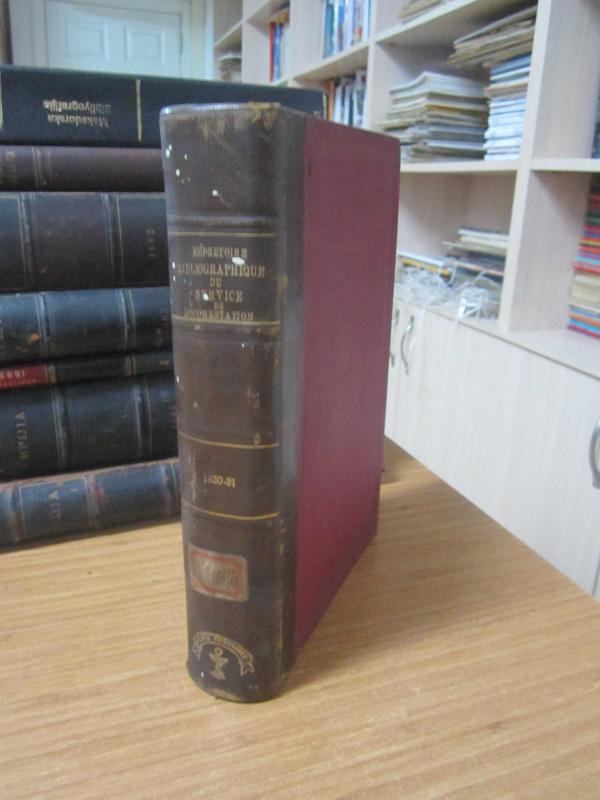 Répertoire Bibliographique du Service de Documentation pour les annees 1930 et 1931