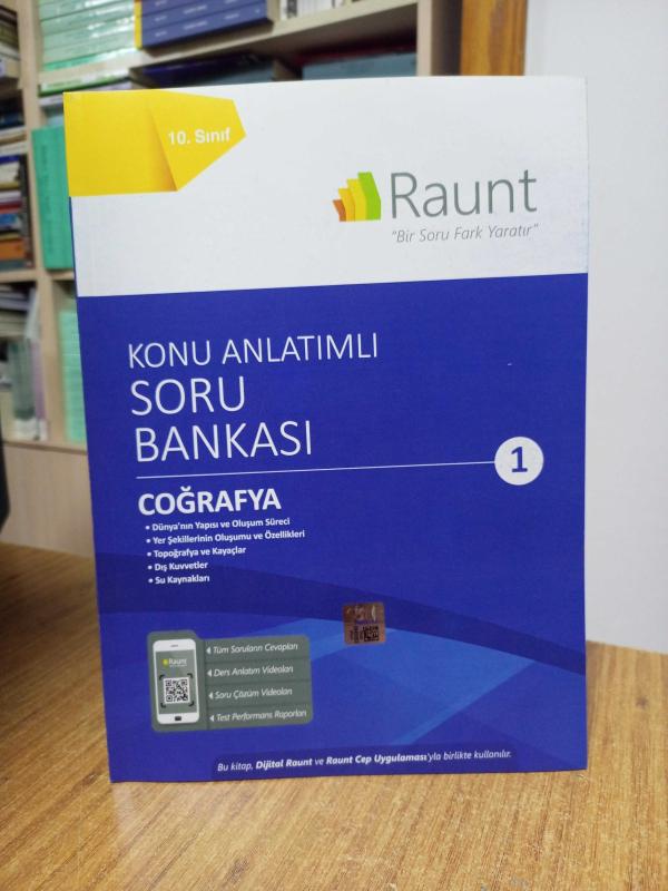 RAUNT - 10. Sınıf COĞRAFYA Konu Anlatımlı Soru Bankası 1 (Dünya'nın Yapısı ve Oluşum Süreci - Yer Şekillerinin Oluşumu ve Özellikleri - Topoğrafya)