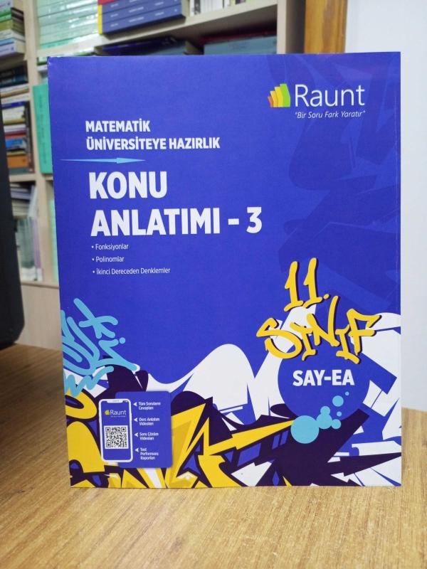 RAUNT - 11. Sınıf SAY-EA MATEMATİK Üniversiteye Hazırlık Konu Anlatımı 3 (Fonksiyonlar - Polinomlar - İkinci Dereceden Denklemler)