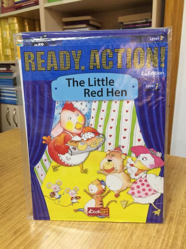 Ready Action Level 2 The Little Red Hen with Activity Book & Stickers Bookfort Publishing