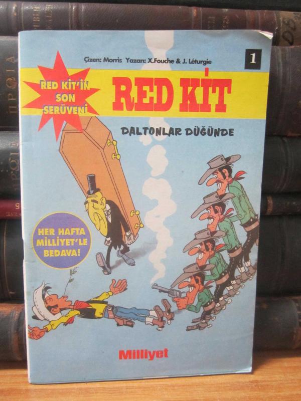 Red Kit - Sayı 1 Daltonlar Düğünde - Yıl 1994 ( Milliyet Gazetesi )