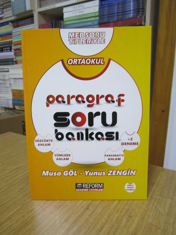Reform Akademi Yayınları ORTAOKUL Paragraf Soru Bankası / Musa Göl & Yunus Zengin