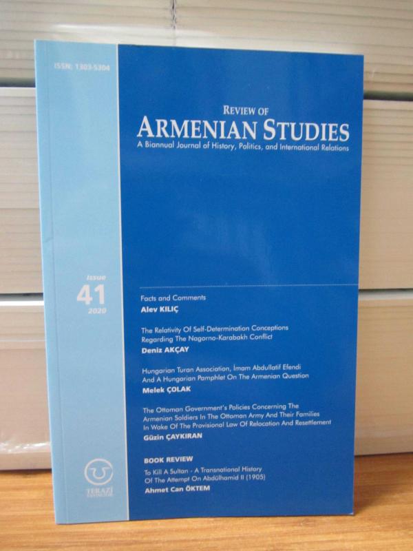 Review of Armenian Studies Issue 41 - 2020