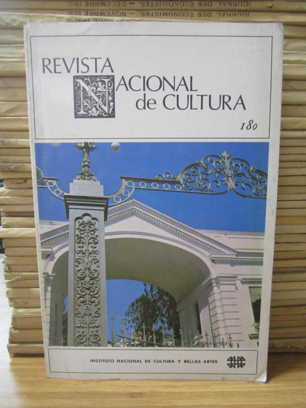 Revista Nacional de Cultura No 180 - Instituto Nacional de Cultura Y Bellas Artes 1967