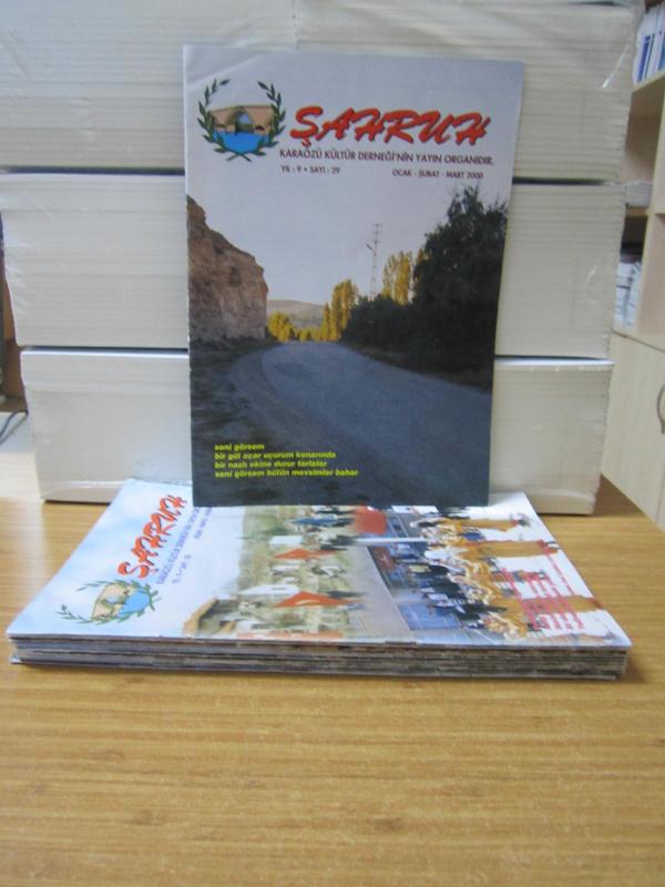 ŞAHRUH Karaözü Kültür Derneği - 2000-2001-2002 Yılları Tüm Sayılar TAKIM (Sayılar: 29-40 ve Arası Mevcut) / 12 Dergi TAKIM