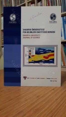 Sakarya Üniversitesi Fen Bilimleri Enstitüsü Dergisi - Cilt 20 Sayı 1 Nisan 2016